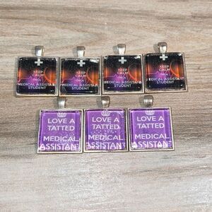 Medical Assistant pendant lot of 7 keep calm I’m a medical assistant, tatted